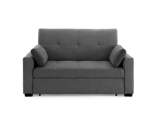 [Floor Sample] Juno Loveseat Full Size Sleeper Charcoal by Prestige Furniture
