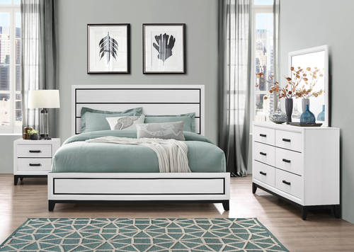 Kate White Bedroom Set by Global Furniture