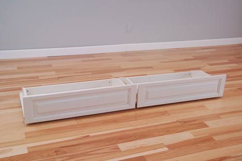 Storage Drawers (Set of 2) Full Antique White by Kodiak