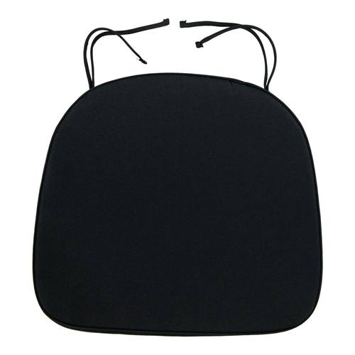 Modern Black Dining Chair Cushion Pads by LeisureMod