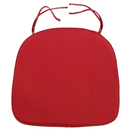 Modern Red Dining Chair Cushion Pads by LeisureMod