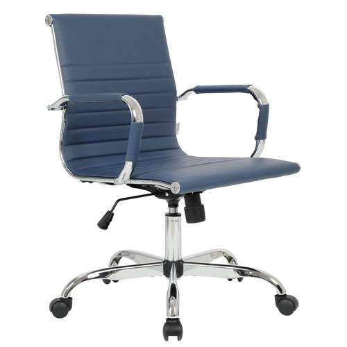 Harris Office Chair Navy Blue by LeisureMod