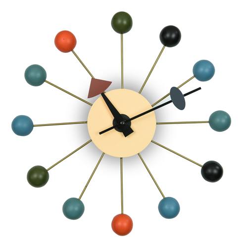 Concordia Modern Design Round Colorful Balls Silent Non-Ticking Wall Clock by LeisureMod