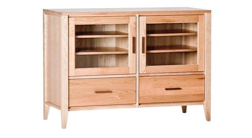 Luna 50 Inch Deluxe Media Cabinet Natural by Comfort Pure