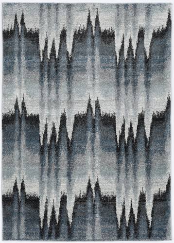 Landscapes Blue Ivory Pulse Area Rug by KAS Rugs