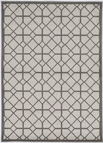 Lucia Ivory/Grey Scope Area Rug by KAS Rugs