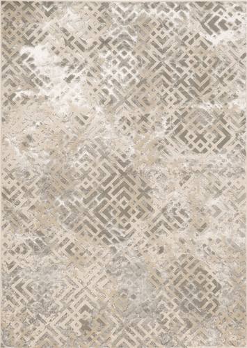 Luna Sand Silver Dimensions Area Rug by KAS Rugs