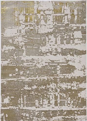 Luna Ivory/Gold Escape Area Rug by KAS Rugs