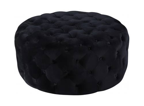 Addison Black Velvet Ottoman Bench by Meridian Furniture