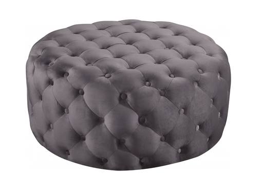 Addison Grey Velvet Ottoman Bench by Meridian Furniture