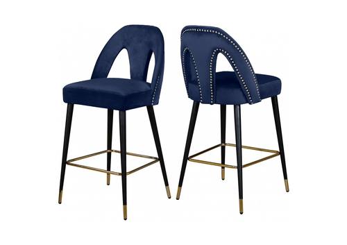Meridian Furniture Akoya Velvet Counter Stool Meridian Furniture Akoya Velvet Counter Stool