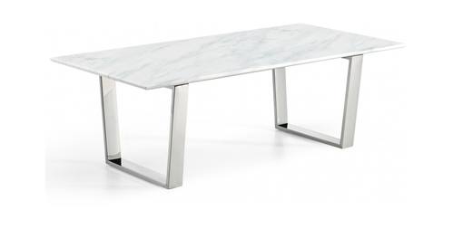 Carlton Chrome Stainless Steel Coffee Table by Meridian Furniture
