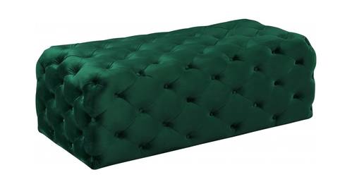Casey Green Velvet Ottoman Bench by Meridian Furniture