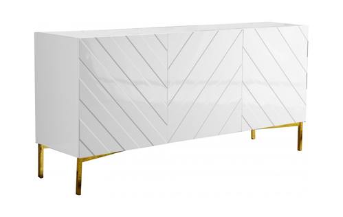 Collette White Wood Sideboard Buffet by Meridian Furniture