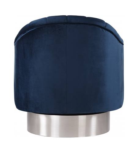 Meridian Furniture Farrah Chrome Velvet Chair Meridian Furniture Farrah Chrome Velvet Chair