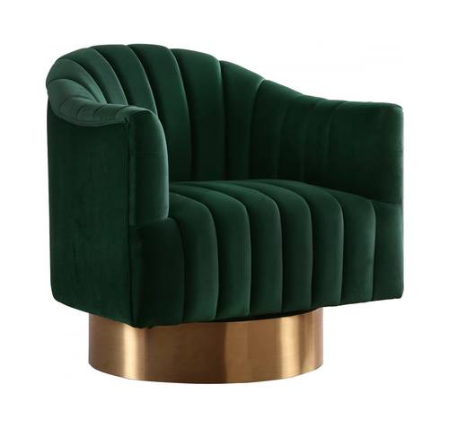 Farrah Green Velvet Accent Chair by Meridian Furniture