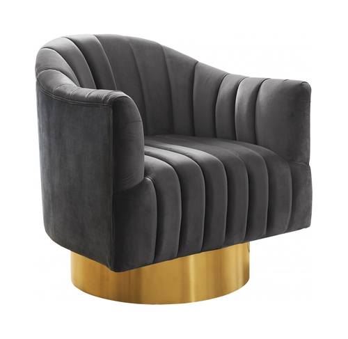 Meridian Furniture Farrah Gold Velvet Chair Meridian Furniture Farrah Gold Velvet Chair