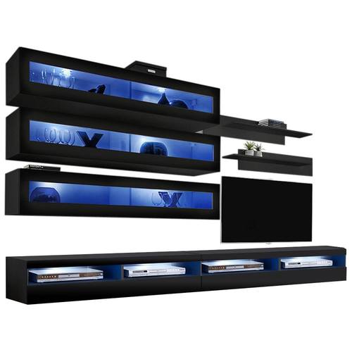 Fly J35 TV Wall Mounted Floating J2 Modern Entertainment Center by Meble Furniture