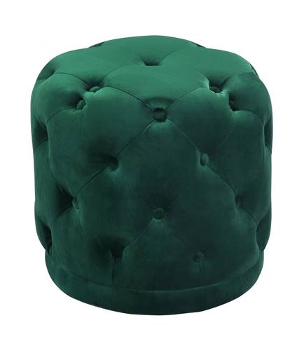 Harper Green Velvet Ottoman Stool by Meridian Furniture
