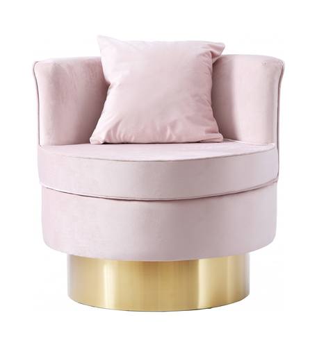 Kendra Pink Velvet Accent Chair by Meridian Furniture