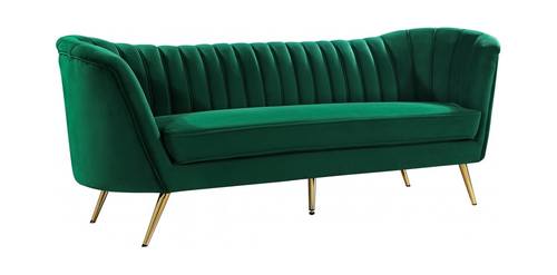 Margo Green Velvet Sofa by Meridian Furniture