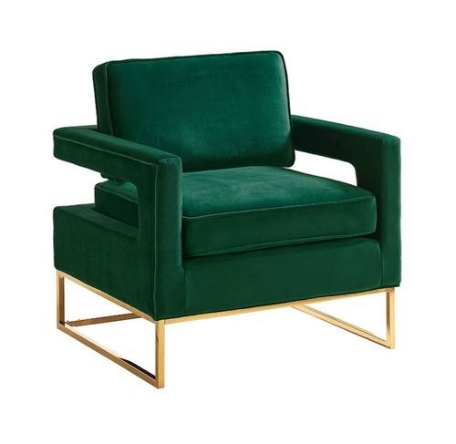 Noah Green Velvet Accent Chair by Meridian Furniture
