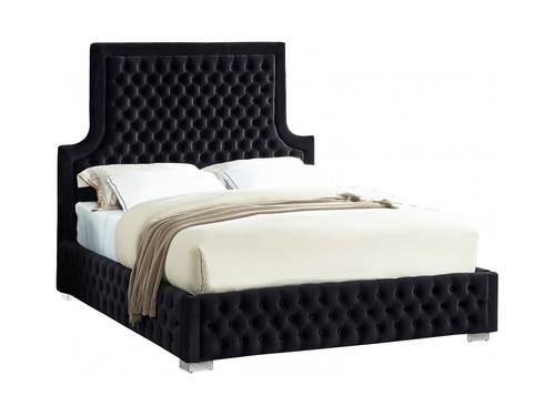 Sedona Black Velvet Bed by Meridian Furniture
