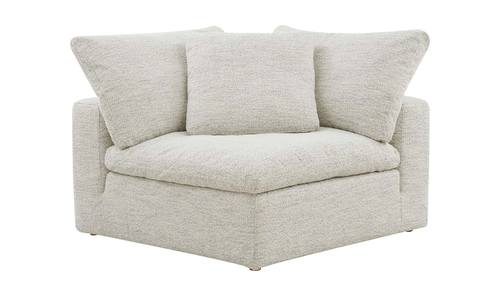 Clay Neverfear Fabric Coastside Sand Corner Chair by Moe's Home Collection