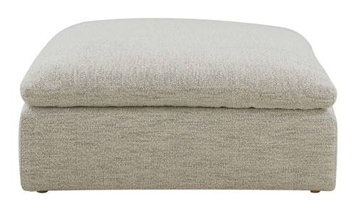 Clay Neverfear Fabric Coastside Sand Ottoman by Moe's Home Collection
