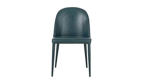 Burton Dark Teal Vegan Leather Dining Chair (Set of 2) by Moe's Home Collection