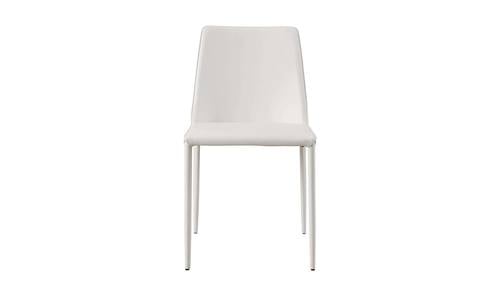 Nora White Pu Dining Chair (Set of 2) by Moe's Home Collection