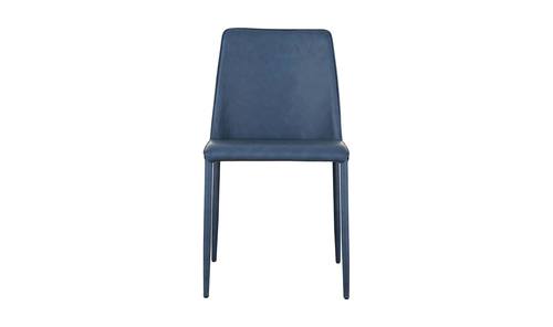 Nora Ocean Cavern Grey Vegan Leather Dining Chair (Set of 2) by Moe's Home Collection