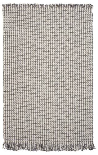 Maui Ivory/Grey Houndstooth Area Rug by KAS Rugs