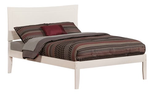 Metro White Platform Bed by Atlantic Furniture