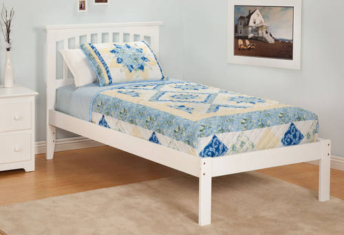 Mission White Platform Bed by Atlantic Furniture