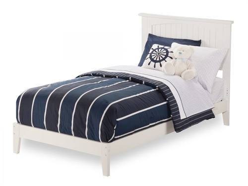 Nantucket White Platform Bed by Atlantic Furniture