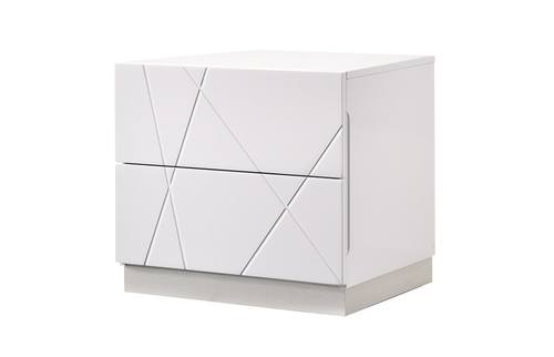 Naples White Nightstand by J&M Furniture