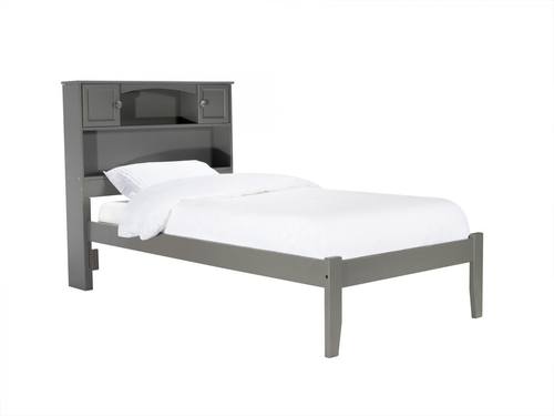 Newport Atlantic Gray Bookcase Platform Bed by Atlantic Furniture