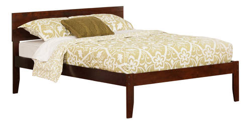 Orlando Antique Walnut Platform Bed by Atlantic Furniture