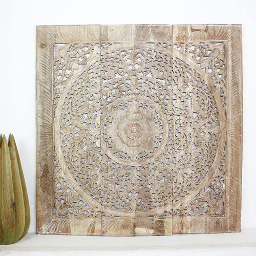 Lotus Square Natural Inlay Panel 36 Inch by Strata