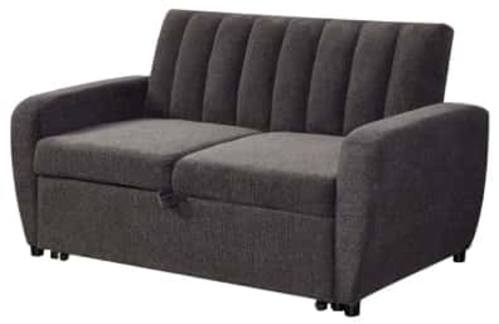 Clara Pull-Out Loveseat Bed Gray by Prestige Furnishings