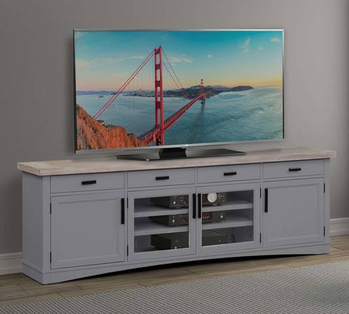 Americana Modern Dove 92 Inch TV Console by Parker House Furniture