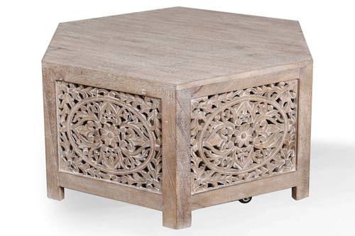 [NYC Deal] Crossings Eden Hexagonal Cocktail Table by Parker House Furniture