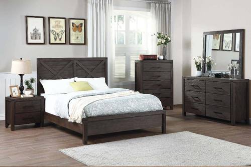 F5429 Brown Pine & Plywood Chest by Poundex