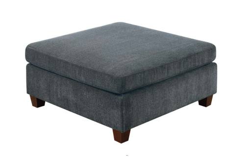 F6819 Grey Chenille Cocktail Ottoman by Poundex