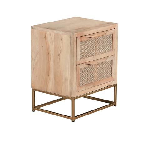 Coastline 8155 Cream Wood Nightstand by Primo