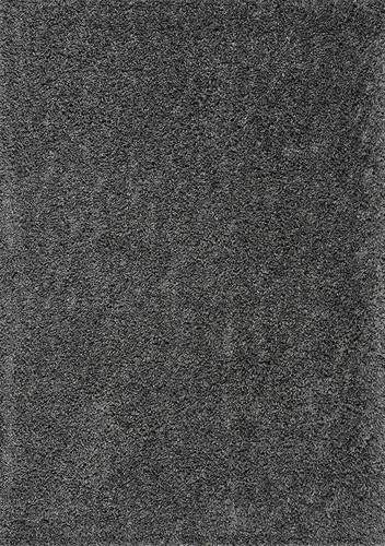 Plateau Dark Grey Soft Shag Rug by Kalora
