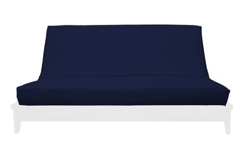 Premium Solid Navy Futon Cover by Prestige
