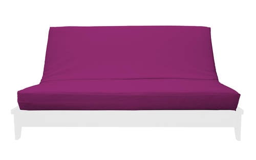 Premium Solid Purple Futon Cover by Prestige