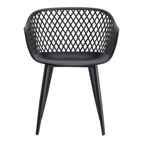 Piazza Outdoor Chair Black (Set of 2) by Moe's Home Collection